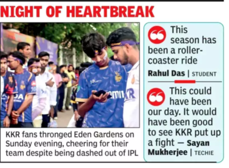 KKR Fans Left Heartbroken as IPL Playoff Hopes End Before Final Match