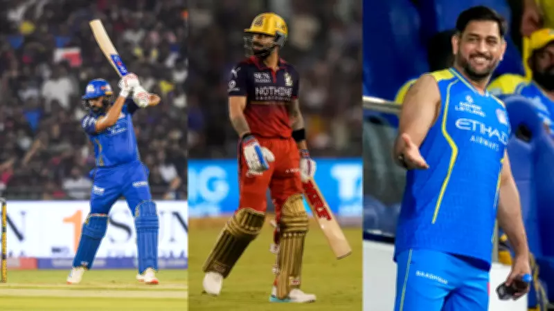 Kohli and Rohit Equal Dhoni's Record for Most IPL Appearances