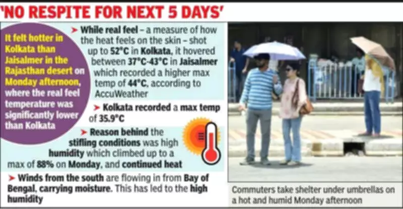 Kolkata Feels Hotter Than Desert City Jaisalmer Due to High Humidity
