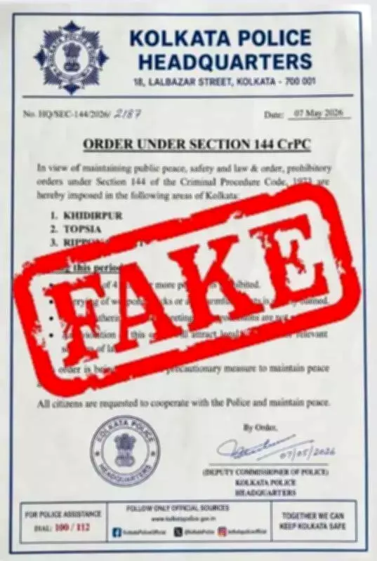 Kolkata Police Flags Multiple Fake Posts Amid Political Misinformation Surge