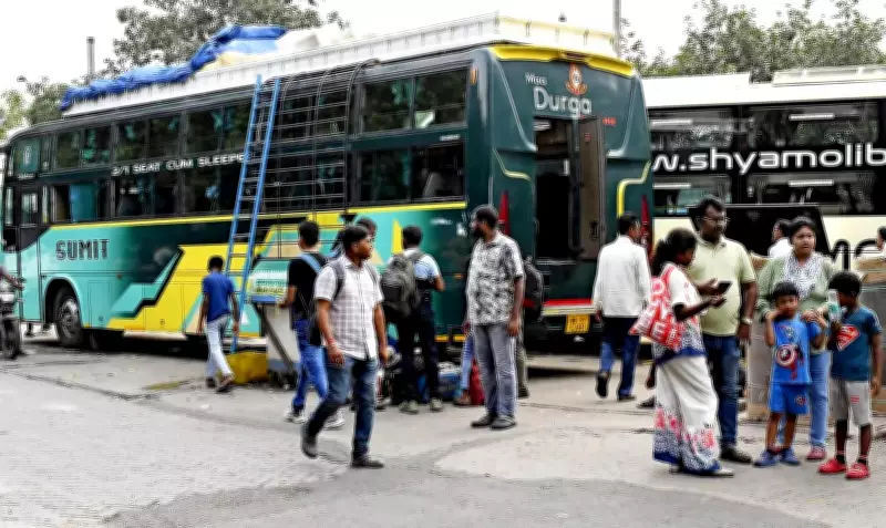 Kolkata Travel Demand Soars: Bus Fares to North Bengal Match Air Tickets
