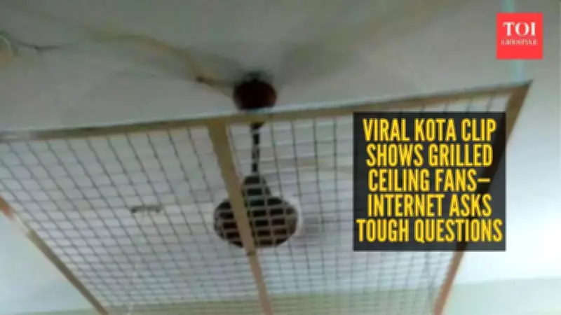 Kota Hostel Ceiling Fans With Iron Grills Spark Debate on Student Safety