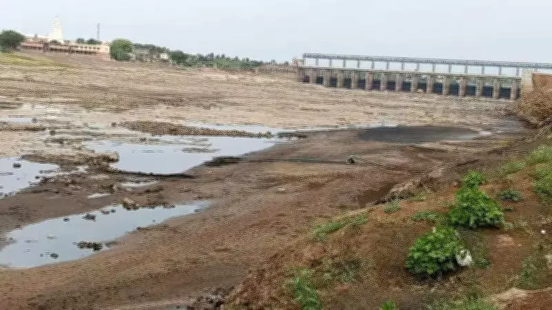 Krishna River Water Level Drops Sharply Due to Scorching Heat, No Rain