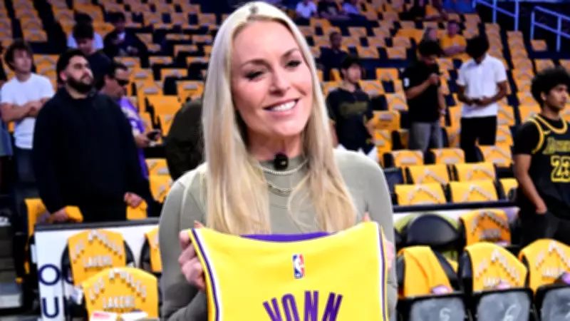 Lindsey Vonn Honored by Lakers During Injury Recovery