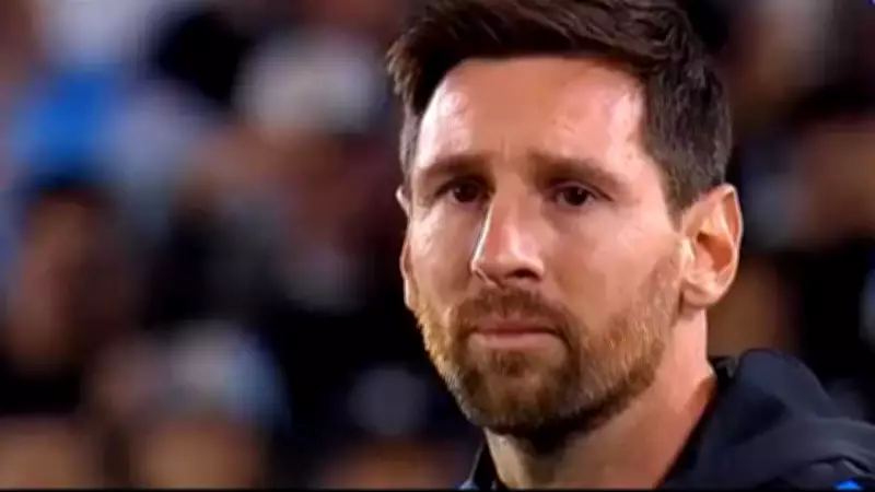 Lionel Messi Celebrates Barcelona's La Liga Title Win Over Real Madrid