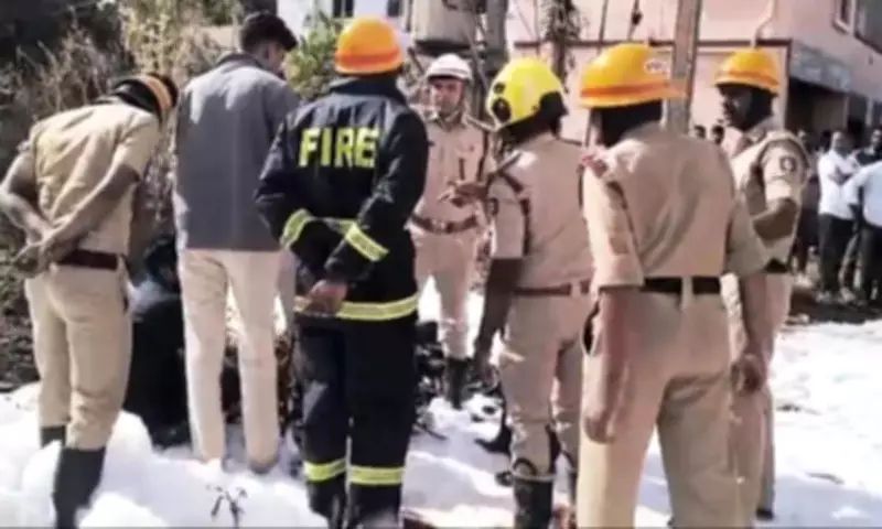 LPG Pipeline Leak Causes Fire Near Kamat Hotel in Bidar, No Casualties