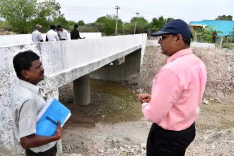 Madurai Collector Inspects Development Works, Stresses Cleanliness and Water Safety