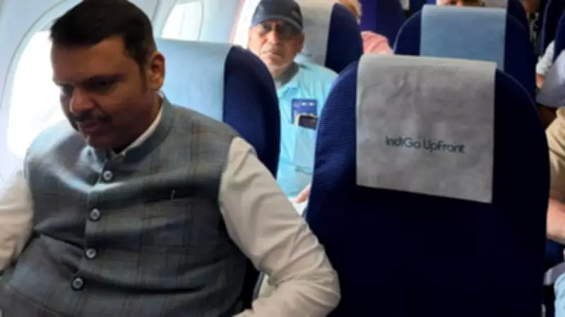 Maharashtra CM Fadnavis Takes Economy Flight to Bengaluru Amid Fuel Crisis Appeal