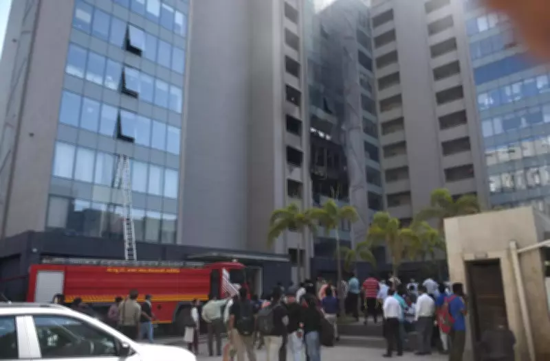 Major Fire at Solitaire Building in Ahmedabad; 100 Rescued Safely