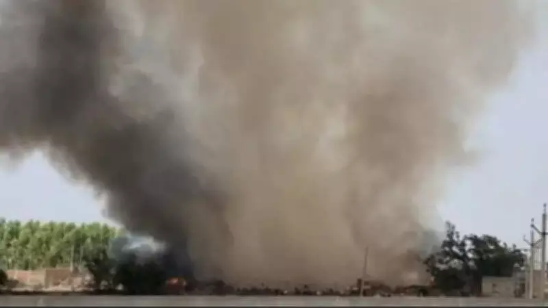 Major Fire Breaks Out at Barnala Municipal Waste Dumpsite Near Bathinda