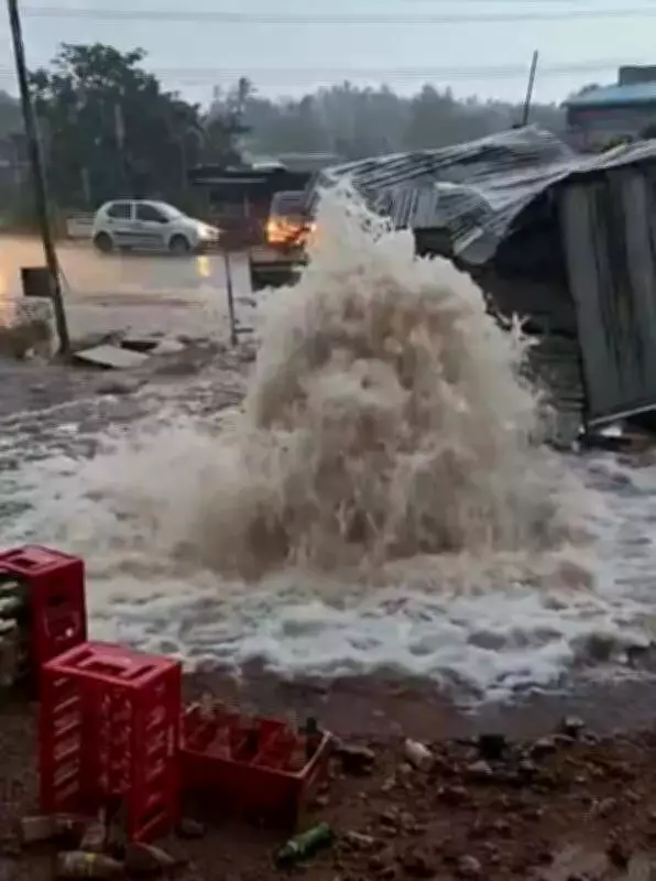 Major pipeline burst in Trichy wastes lakhs of litres of drinking water