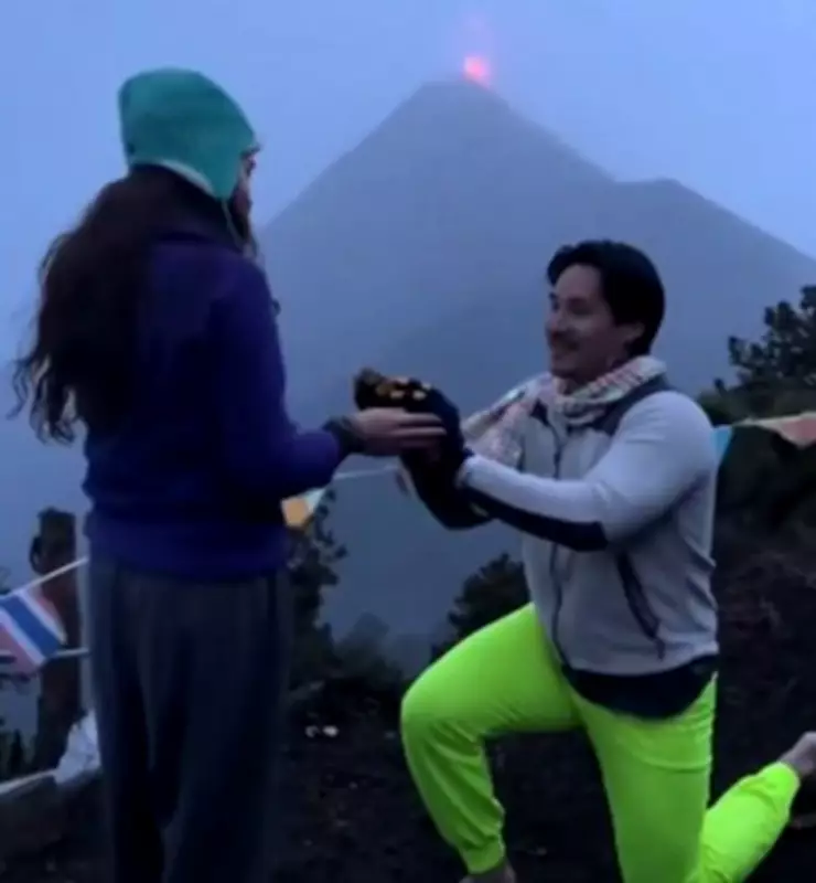 Man Proposes as Volcano Erupts in Guatemala: Most Cinematic Proposal