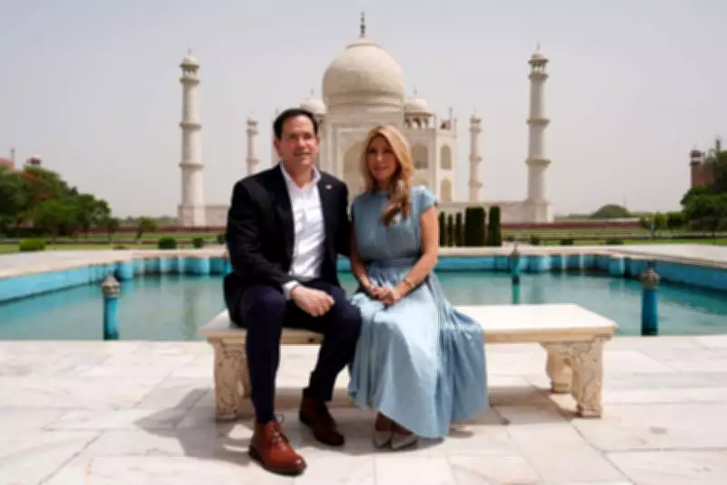 Marco Rubio Visits Taj Mahal with Wife, Calls It Love Treasure of World
