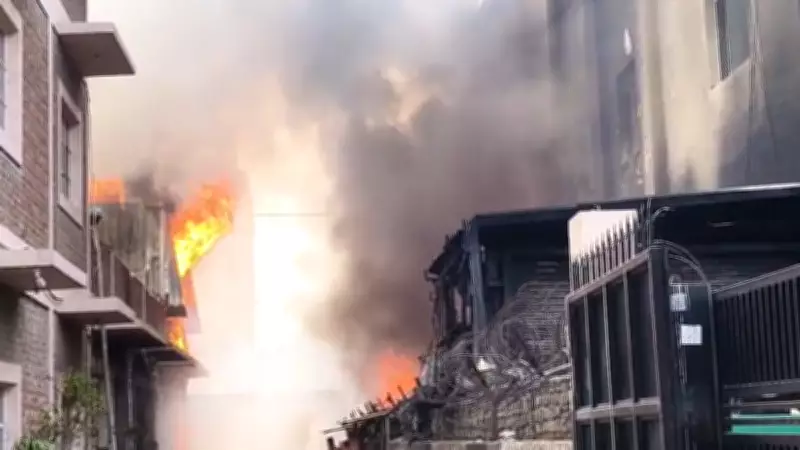 Massive Fire Breaks Out at Clothing Factory in Noida Sector 63, 16 Fire Tenders Deployed