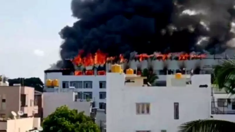 Massive Fire Breaks Out in Bengaluru School Building, No Casualties Reported