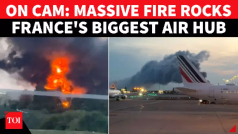 Massive Fire Near Charles de Gaulle Airport Triggers Emergency Response