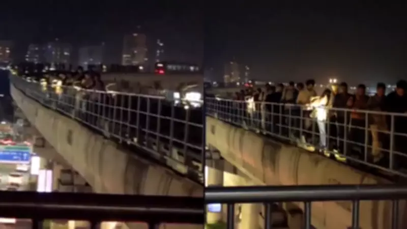 Massive Power Outage Hits Gurugram, Metro Disrupted, Passengers Walk on Tracks