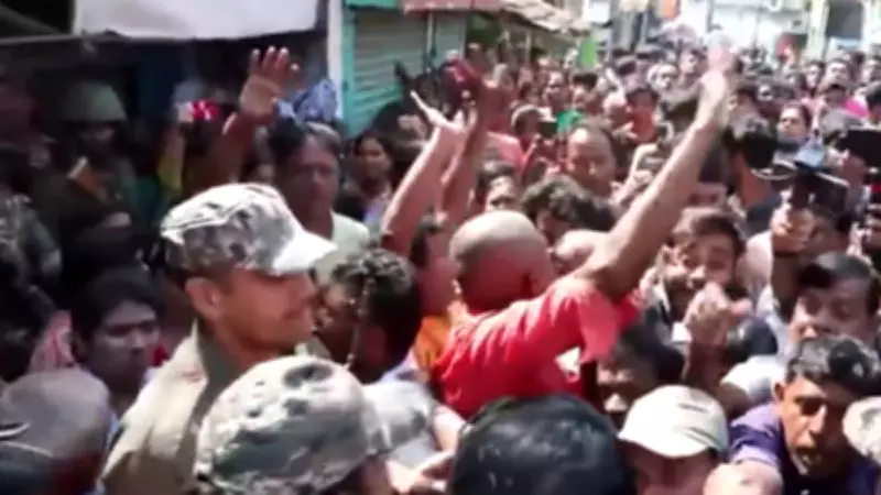 Massive Protest Erupts in Bengal's Falta Over TMC Workers' Threats
