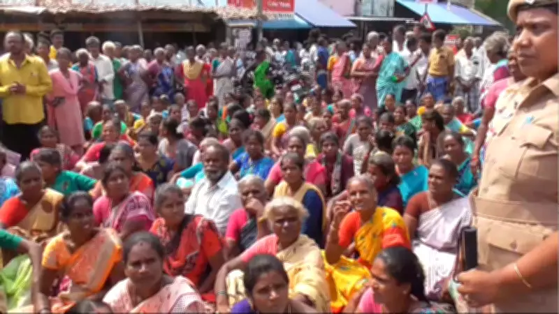 Massive protest in Vellore over alleged extortion by TVK functionaries