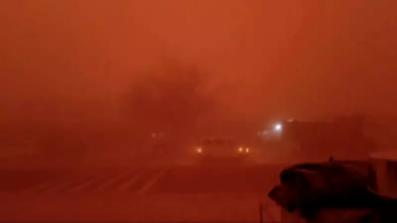 Massive Sandstorm Turns Skies Black in Rajasthan's Jaisalmer, Brings Respite from Heatwave