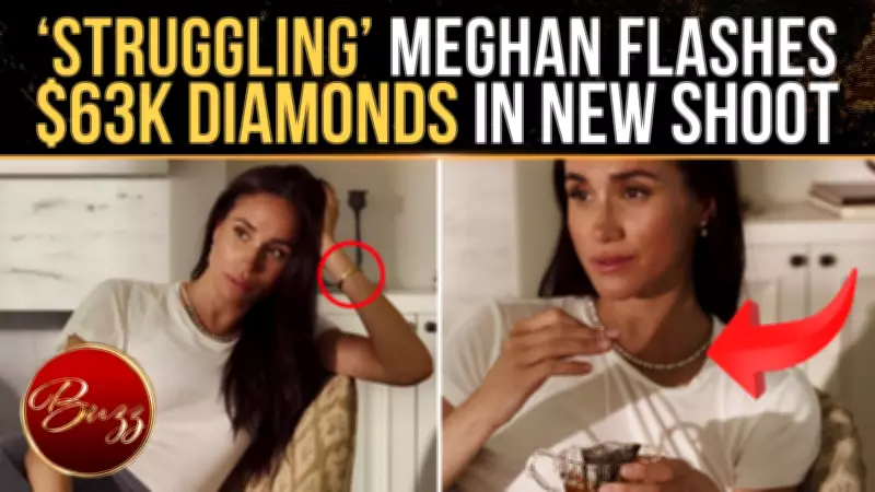 Meghan Markle's $63K Diamond Necklace With White Tee Sparks Debate