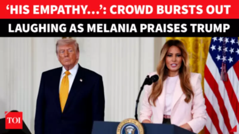 Melania Trump's Praise of Husband's 'Care and Empathy' Sparks Awkward Laughter at White House Event
