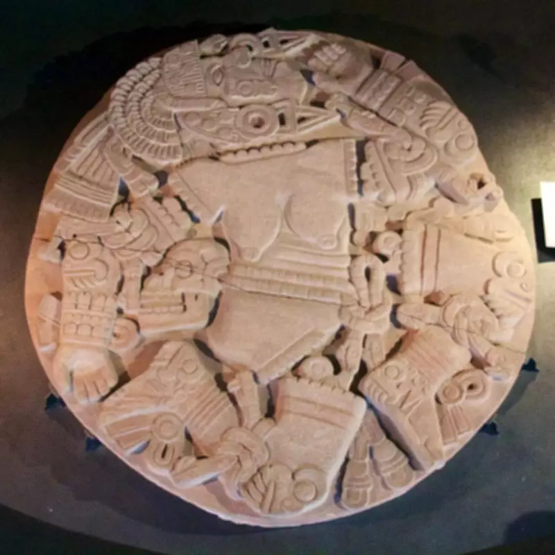 Mexico City Workers Discover Aztec Moon Goddess Stone in 1978
