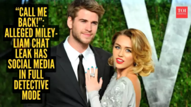 Miley Cyrus and Liam Hemsworth Alleged Leaked Chat Sparks Online Frenzy