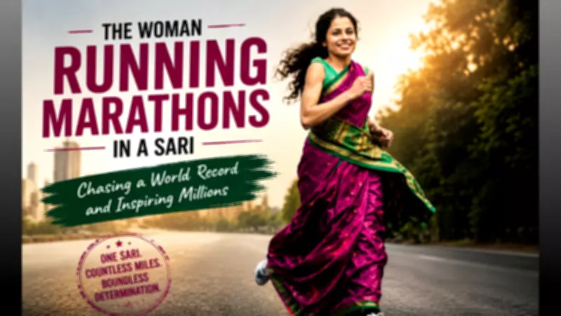 Mom Runs Marathon in Sari to Break Guinness World Record