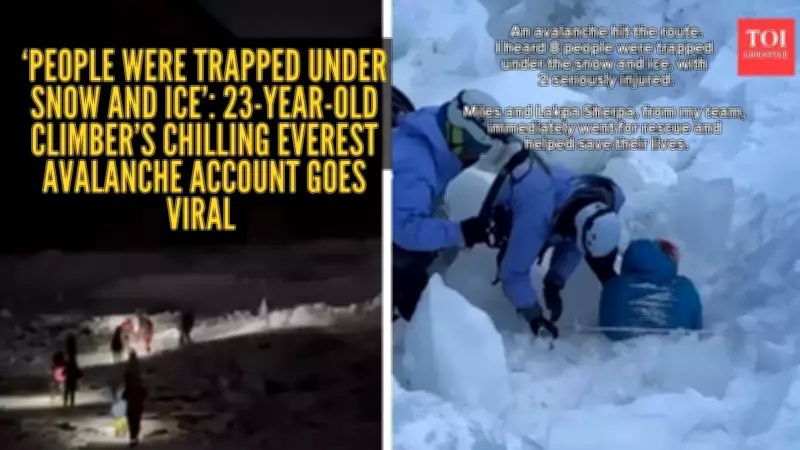 Mount Everest Avalanche: Climber Recounts Terrifying Near-Death Experience