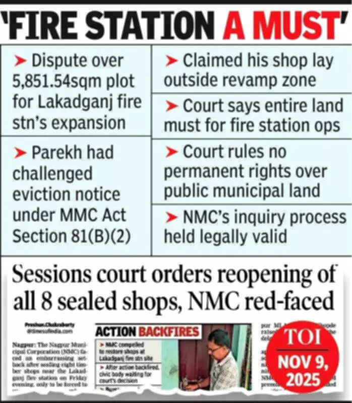 Nagpur Court Upholds NMC Eviction for Lakadganj Fire Station Redevelopment