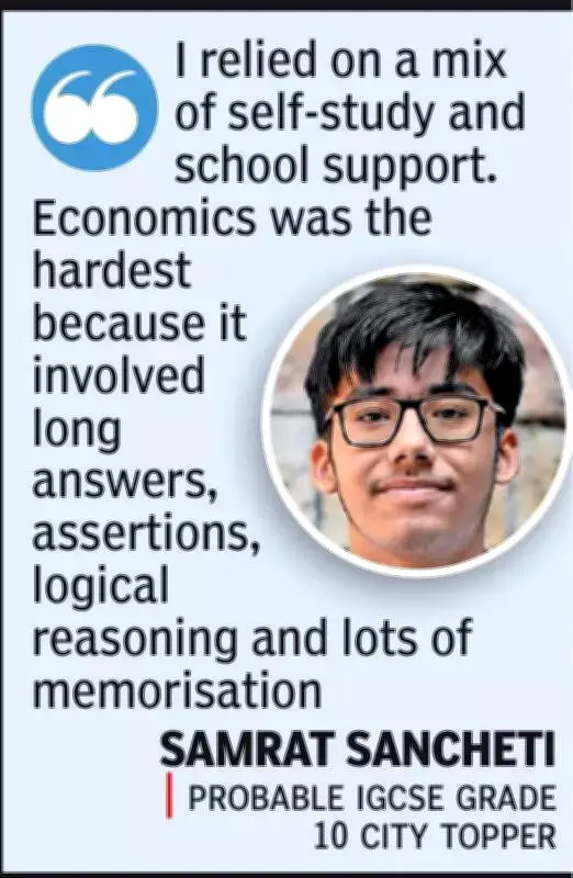 Nagpur IGCSE Results 2025-26: 100% Pass Rate, Samrat Sancheti Tops with 94%