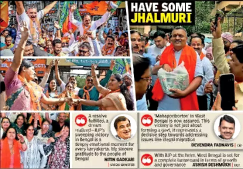 Nagpur's Bengali Diaspora Celebrates BJP's Landslide Victory in West Bengal