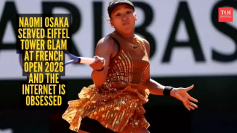 Naomi Osaka Stuns in Gold Sequin Dress at French Open 2026