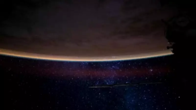 NASA Shares Stunning Image of Earth's Airglow from ISS, Planet Wrapped in Orange Hues