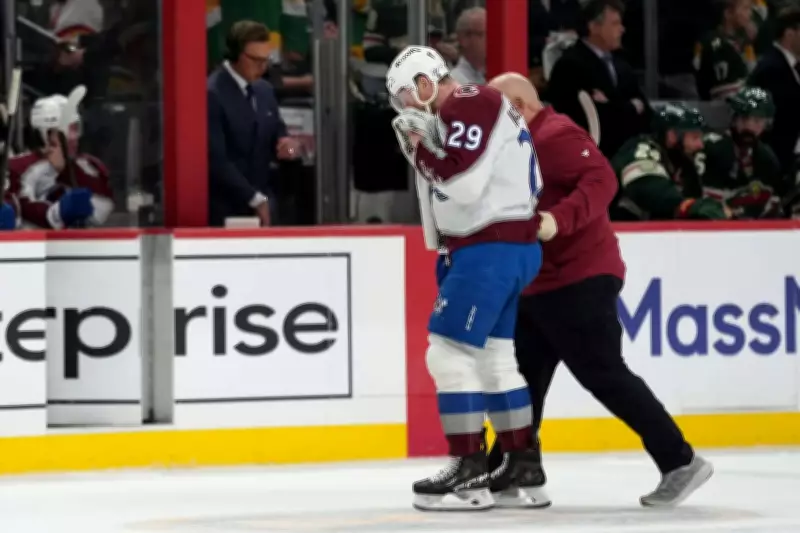 Nathan MacKinnon Suffers Scary Facial Injury in Avalanche Game 4