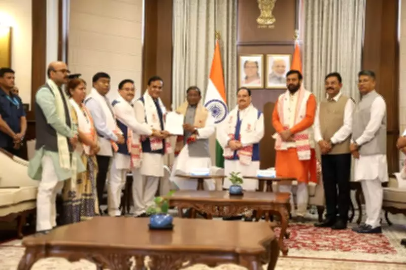 NDA Leaders Meet Assam Governor, Stake Claim to Form Government