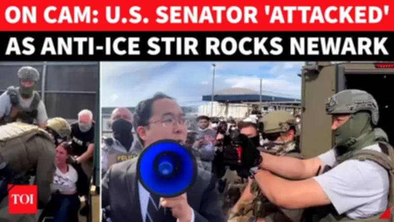 New Jersey Senator Andy Kim Pepper-Sprayed at Anti-ICE Protest Clash