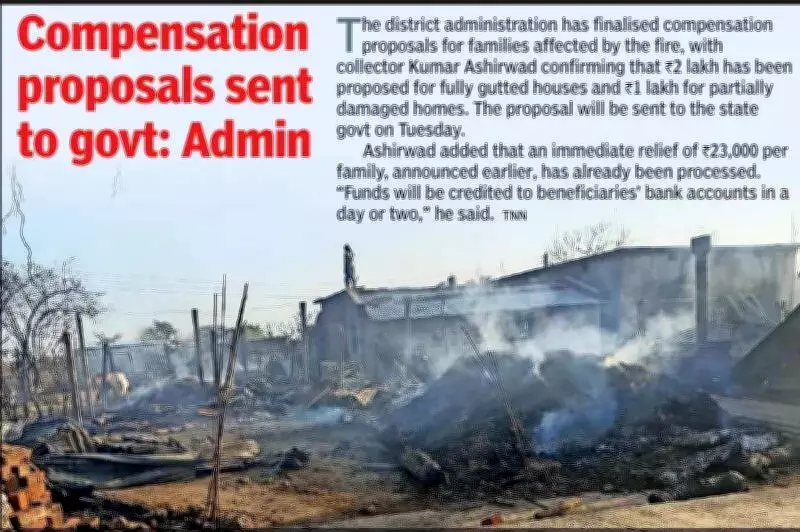 NFSC Experts to Investigate Nagpur Village Fire That Gutted 50+ Homes