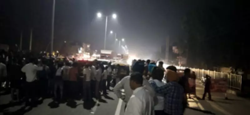 NH to Delhi Blocked for an Hour as Two Groups Clash Outside Lalru Police Station