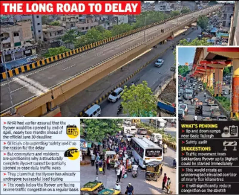 NHAI Keeps Nagpur Flyover Closed Despite Completion, Causing Traffic Jams