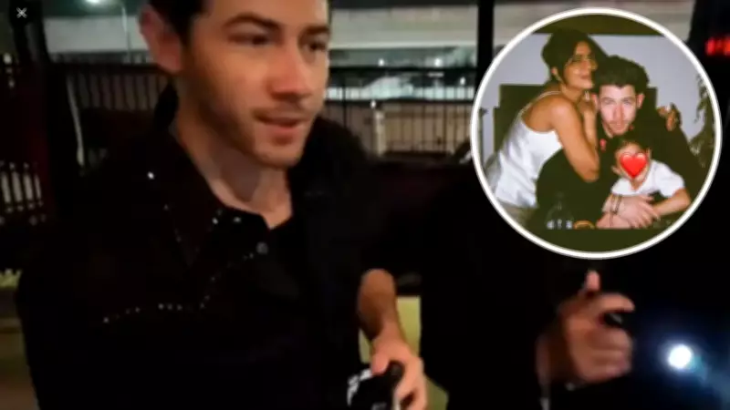 Nick Jonas Melts Hearts With Family Phone Wallpaper Featuring Priyanka and Daughter