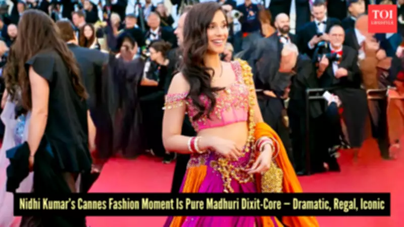 Nidhi Kumar Pays Homage to Madhuri Dixit at Cannes 2026 Red Carpet