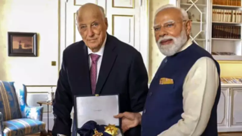Norway Awards PM Modi Its Highest Honour Grand Cross of Order of Merit