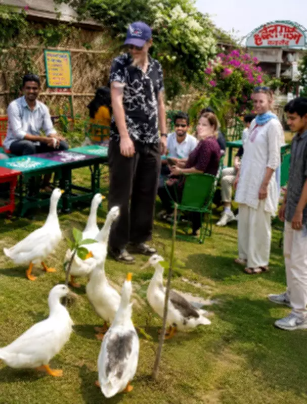 Norwegian Students Experience Rural Life in Mathura Village