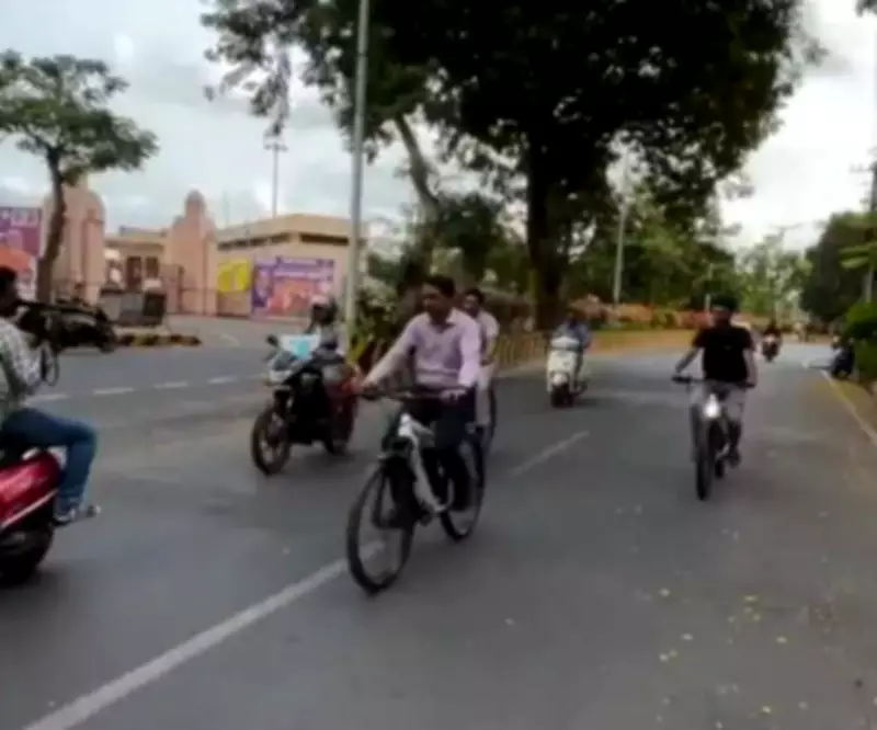 NTR Collector Promotes E-Mobility with Battery Cycle Ride