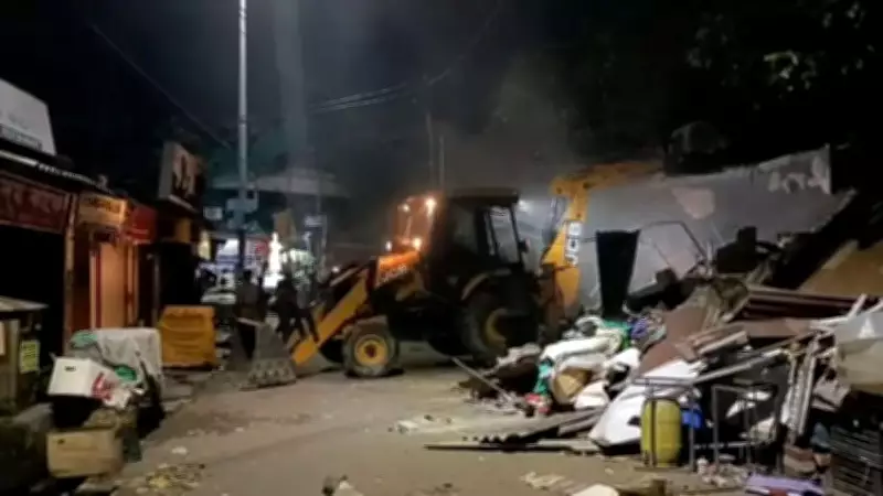 Over 200 Illegal Shops Demolished at Dum Dum Junction Railway Station