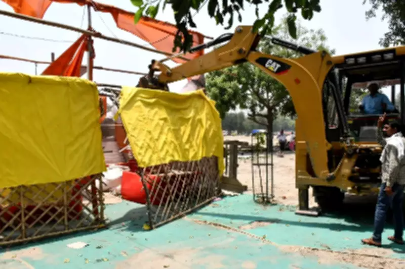 Over 50 Illegal Structures Removed from Defence Land in Prayagraj