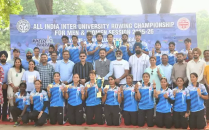 Panjab University Clinches Overall Title in Rowing Championship