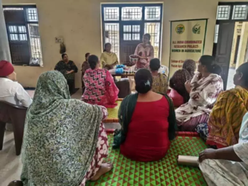 PAU Trains Rural Women in Healthy Summer Drink Making
